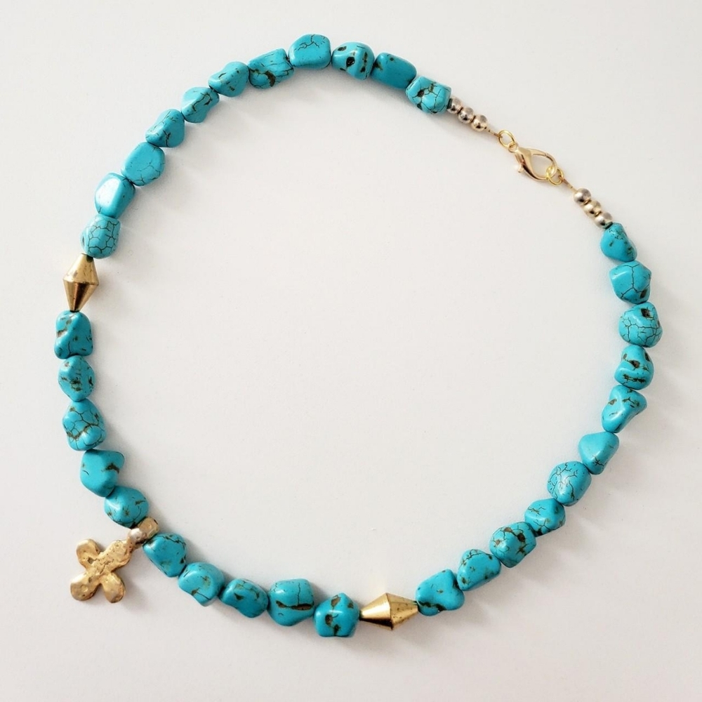 Real Howlite Chunky Necklace